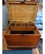 Antique Old Wooden Hand Crafted Merchant Box Blacksmith Storage Lock Box... - $37,245.89 MXN