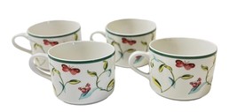 Martha Stewart Beautiful Butterfly Tea Cups Coffee Mugs New No Box Lot of 4 - $25.10