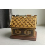60s Vintage Wooden Cigarette box / case/ dispenser in shape of old Russi... - £44.05 GBP