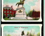 Henry Thomas &amp; Washington Equestrian Statues Washington DC UNP DB Postca... - $40.54