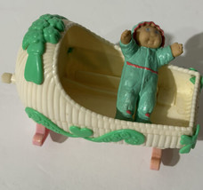Vintage 1984 Cabbage Patch Kids Mini Wind Up Baby Swing Rare PVC - £13.80 GBP