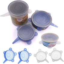 Pet Food Can Lids, Silicone Stretch Can Lids Covers for Dog Cat Food, Reusable E - £7.24 GBP