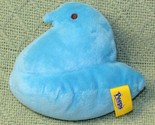 JUST BORN 5&quot; PEEPS BLUE CHICK EASTER PLUSH STUFFED ANIMAL BEAN WEIGHTED TOY - $4.50