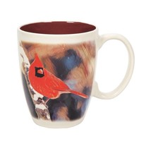 Caring Cardinals Angels Mug Bereavement Sentiment Coffee Stoneware 12 oz 4&quot; High - £15.52 GBP