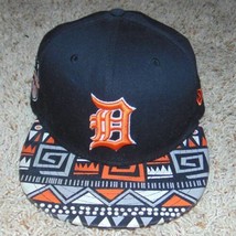 Mens Hat Detroit Tigers MLB New Era 9Fifty Black Flat Bill Snapback Baseball Cap - £21.36 GBP