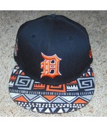 Mens Hat Detroit Tigers MLB New Era 9Fifty Black Flat Bill Snapback Base... - £21.02 GBP