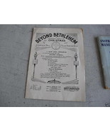 1935 Booklet Christmas Music Beyond Bethlehem LOOK - £17.90 GBP