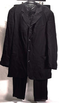 Hugo Boss Black Wool Blend Suit Four Button Jacket Pants Blazer 46 Germany - £77.84 GBP