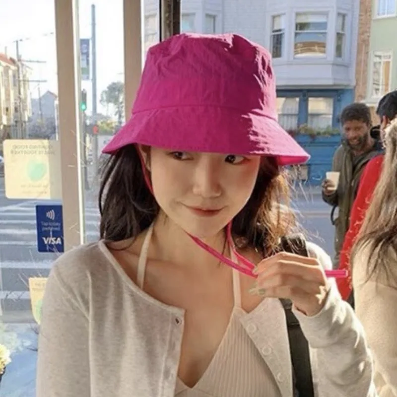 New Korean Ins Outdoor Quick-drying Breathable Bucket Hat Women&#39;s Spring and - £12.94 GBP