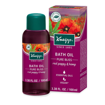 Kneipp Bath Oil, Pure Bliss Red Poppy & Hemp, 3.38 Oz. image 1