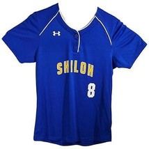 Shiloh Softball Jersey Womens Baseball Shirt Royal Blue #8 Medium Under Armour - £19.16 GBP