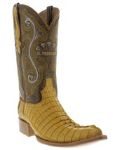 Mens Genuine Buttercup Alligator Crocodile Leather Western Cowboy Boots 3x Toe - £223.76 GBP
