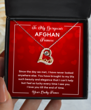 Afghan Fiancee Necklace Gifts - Love Pendant Jewelry Valentines Day Present  - £39.27 GBP