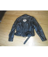 Harley Davidson Ladies black leather jacket size Women’s Size 14 - $123.75