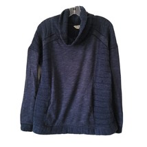 Lucky Brand Blue Cowl Neck Sweater w/ Pockets Womens XL - £17.85 GBP