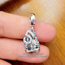 Disney Parks Shanghai Disney 5th Year Anniversary Castle Dangle Charm Pendant - £14.85 GBP