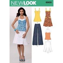 New Look Sewing Pattern 6900 Pants Skirt Dress Top Shirt Misses Size 6-16 - £7.29 GBP