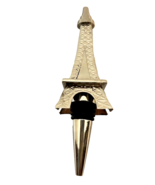 Eiffel Tower Silver Plated Embossed Wine Bottle Stopper 5.5 inches Long - £10.68 GBP