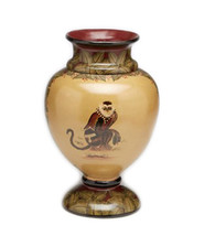 Zeckos 8 Inch Tall Monkey Vase Hand Painted - £60.02 GBP