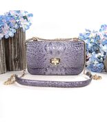 Brahmin Purple Glitter Melbourne Leather Rosa Crossbody Bag NWT - $360.86
