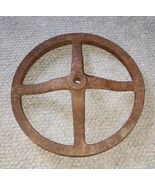 Vintage K477 No 12 4 Spooke Iron Belt Pulley Steampunk Wall Art Garage 1... - $24.99