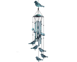 Bird Wind Chimes  with 4 Large Aluminum Tubes &amp; S Hook - £25.23 GBP