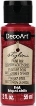 DecoArt Stylin Paint 2oz-Brick. - $7.99