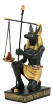Ancient Egyptian God Of Afterlife Anubis Holding The Scales of Justice Statue - £32.64 GBP
