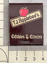 Matchbook Cover. T.J. Applebee’s  restaurant Edibles &amp; Slicers gmg   Unstruck - £8.92 GBP