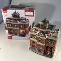 Holiday Time FIRE DEPARTMENT Vintage Victorian 2016 Light Up Christmas Village - £23.73 GBP