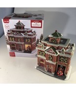Holiday Time FIRE DEPARTMENT Vintage Victorian 2016 Light Up Christmas V... - £23.22 GBP
