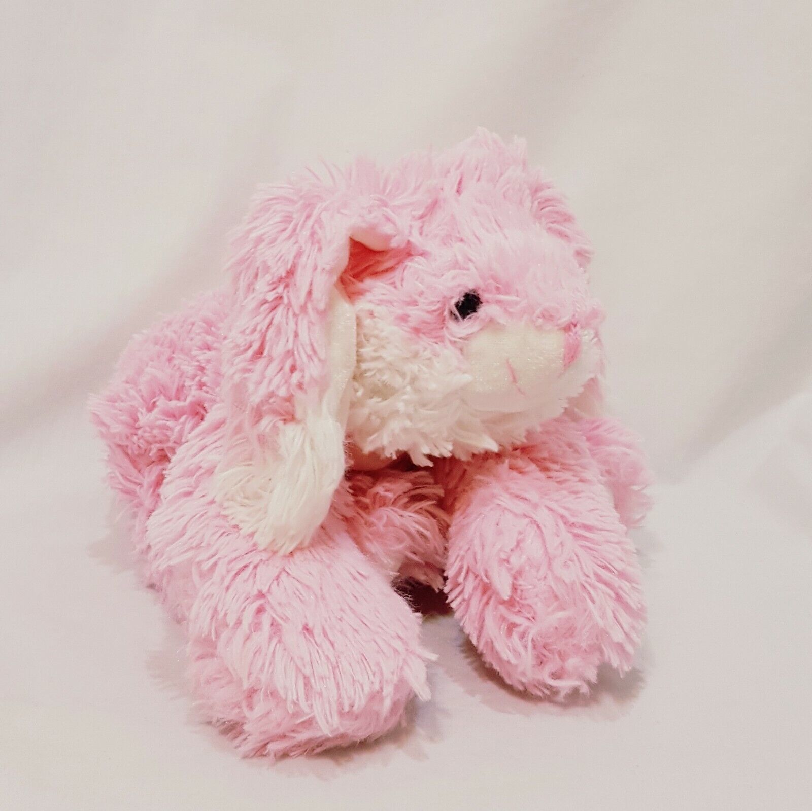 Pink Bunny Rabbit Easter Plush Stuffed Animal 12" long Goffa Int'l Corp Ears  - £11.60 GBP