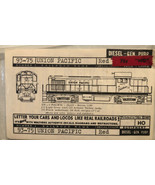 Walthers 93-75 Union Pacific Red Model Train Decals 1957 - £7.81 GBP
