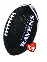 TY Beanie Ballz Rush Zone Football Plush Baltimore Ravens 13&quot; - £13.35 GBP