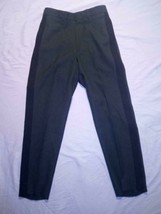 Men&#39;s Class A OFFICER Serge Dress Green Army Pants AG- 489 Black Stripe 29X29.5 - £35.23 GBP