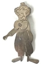 Vintage 925 Sterling Silver Clown Pin Brooch 17g - $34.95