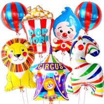 , Circus Balloons For Circus Party Decorations - Big, Pack Of 7 | Circus Theme P - £20.88 GBP