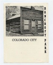 Bancroft Park Brochure Colorado City Colorado Old Capitol Building - $17.82