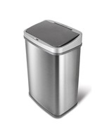 Grey 13-Gallon Stainless Steel Kitchen Trash Can with Motion Sensor Lid - €157,44 EUR