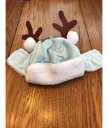 Baby Santa Hat Blue Very Warm Cute Deer Ships N 24h - $244.24 MXN