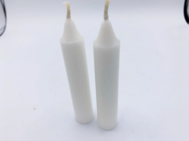 Spell Candles 2 White ~ For Spellwork, Rituals, Witchcraft, Manifestation - £3.99 GBP