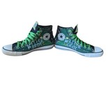 RARE DC Comics &quot;Killer Croc&quot; Converse Chuck Taylor All Star Shoes Size M... - £29.90 GBP