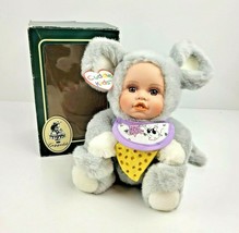 Geppeddo Cuddle Kids Marty Mouse Plush Doll Porcelain Face 9&quot; Box &amp; Tags 2001 - £16.06 GBP