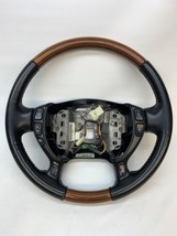 00 01 02 03 04 05 Cadillac Dts Steering Wheel Leather Wood Black - £98.79 GBP