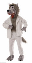 WOLF IN SHEEP&#39;S CLOTHING MASCOT BIG BAD WOLF HALLOWEEN COSTUME MEN STAND... - £55.60 GBP