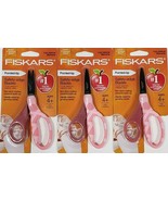 Fiskars Scissors for Kids Pointed Tip 5 Inch Safety Pink Glitter Lot of ... - £10.04 GBP