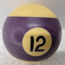 Replacement Billiard Pool Ball 2 1/4&quot; Diameter Number 12 STRIPED PURPLE ... - £4.79 GBP