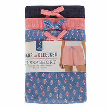 Jane and Bleecker Ladies&#39; Sleep Short, 3-pack Size: XL, Color: Geo Blue - £33.00 GBP