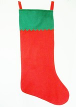 Christmas Stocking Jumbo Giant 38&quot; X 16.5 Red Green Holiday Gifts Girl B... - £9.94 GBP