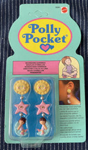 Vintage 1990 Polly Pocket Moonshine Earrings Dangly MOC NEW &amp; SEALED #6341 - £79.00 GBP